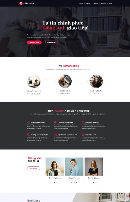 AMIS aiMarketing landingpage