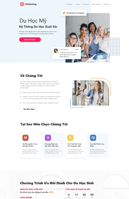AMIS aiMarketing landingpage