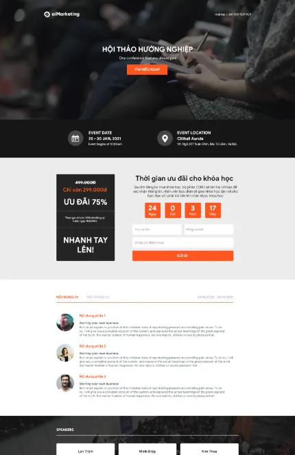 AMIS aiMarketing landingpage