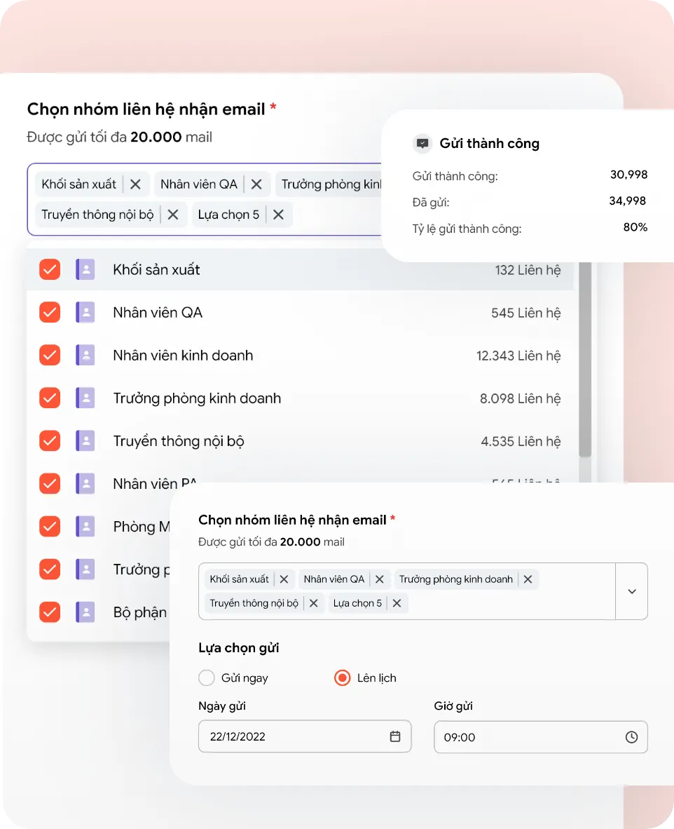Gửi Email Marketing hàng loạt dễ dàng, hạn chế spam