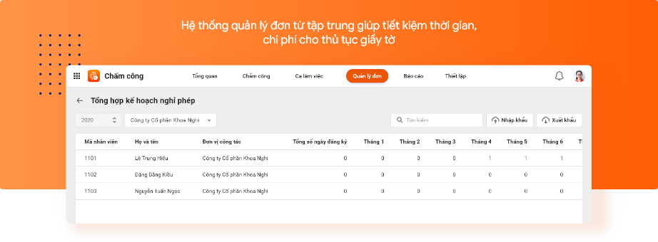 phan-mem-cham-cong-tinh-luong - Đừng để việc tổng hợp, xử lý đơn từ gây phiên nhiễu cho bạn