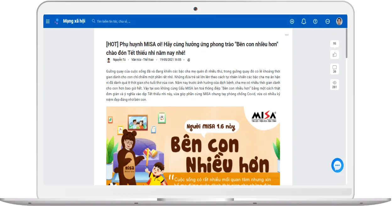 Mạng xã hội cho doanh nghiệp giúp truyền tải văn hóa doanh nghiệp đến từng cá nhân