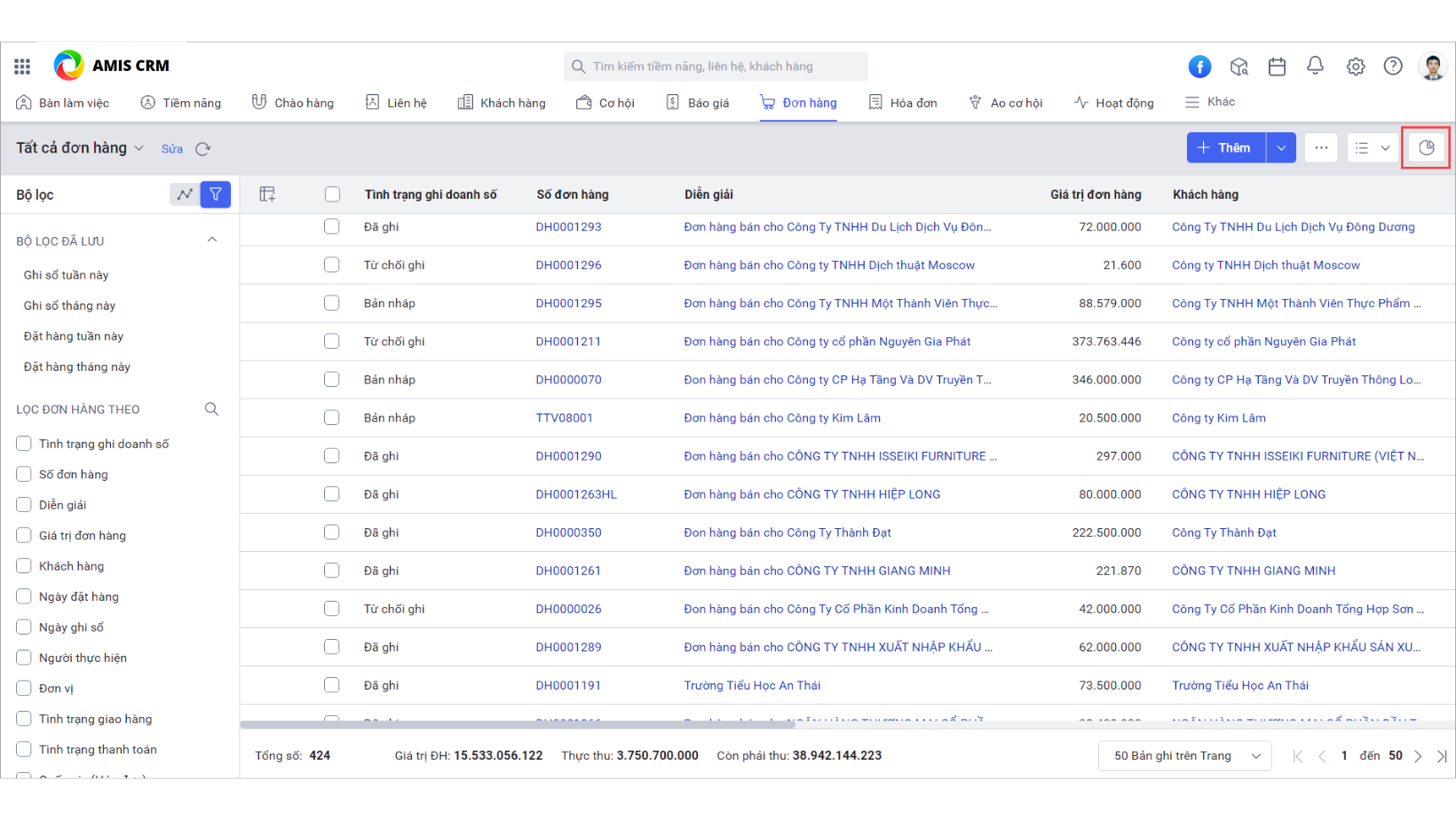 AMIS CRM giúp lưu trữ tập trung mọi thông tin khách hàng