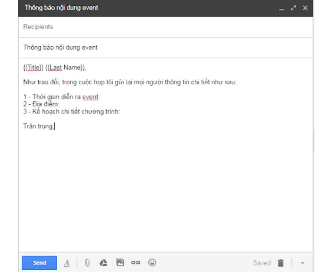 tạo email hàng loạt với mail merge