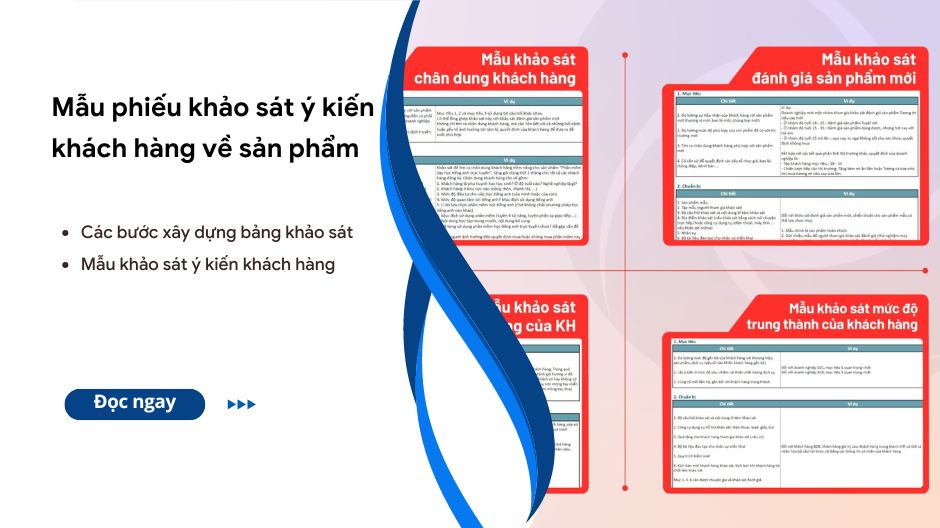 phiếu khảo sát khách hàng