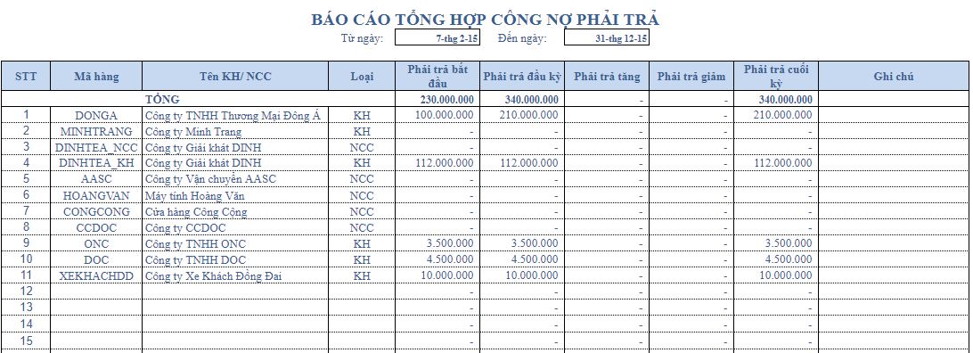 file excel quản lý công nợ 3