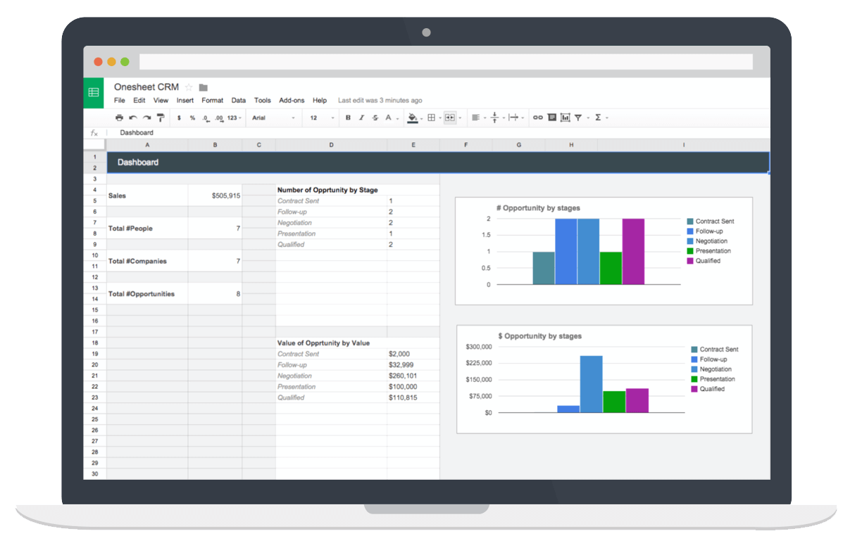 Ứng dụng quản lý thông tin khách Sheet CRM