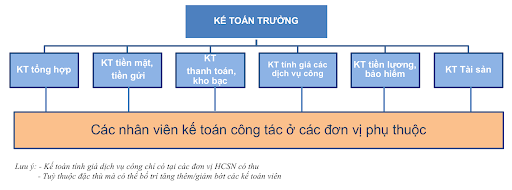 Sơ đồ 2: Mô hình tổ chức bộ máy kế toán tập trung