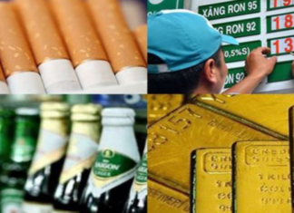 Các mặt hàng chịu thuế tiêu thụ đặc biệt