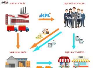 Hình 1: Sơ đồ quy trình hoạt động của nhà phân phối 