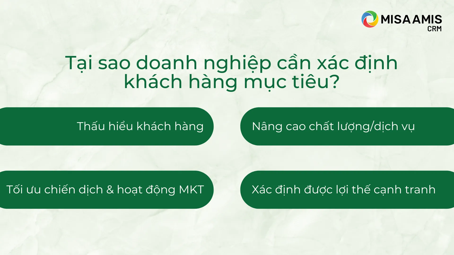 Tại sao doanh nghiệp cần xác định khách hàng mục tiêu?