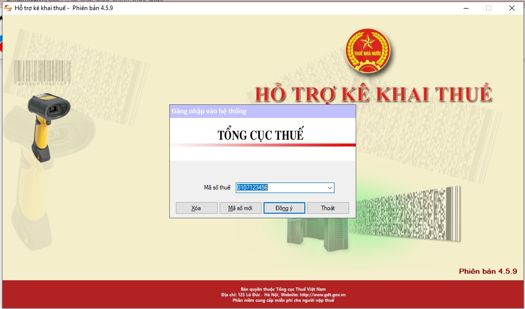 Đăng nhập HTKK