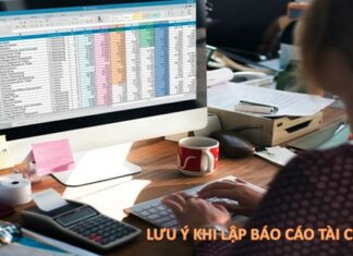 Hình 1: Lưu ý khi lập báo cáo tài chính năm