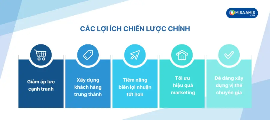 Các lợi ích chiến lược của thị trường ngách