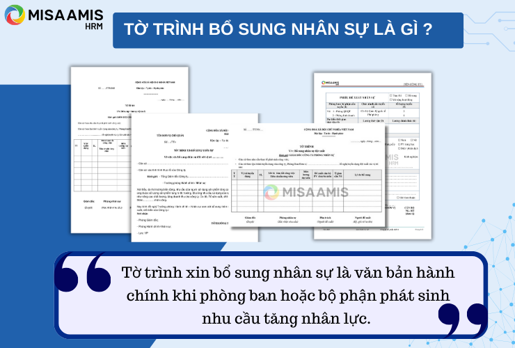 Tờ trình bổ sung nhân sự là gì?