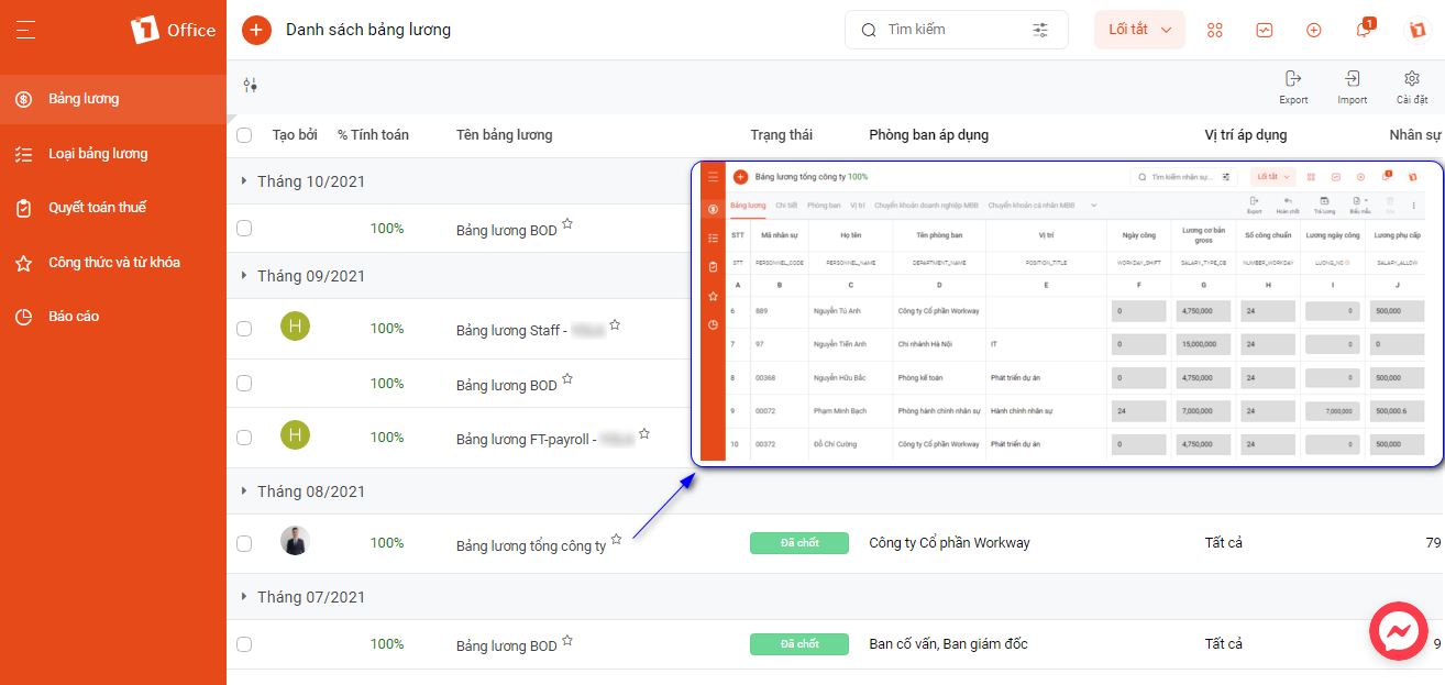 Phần mềm quản lý dự án xây dựng 1office
