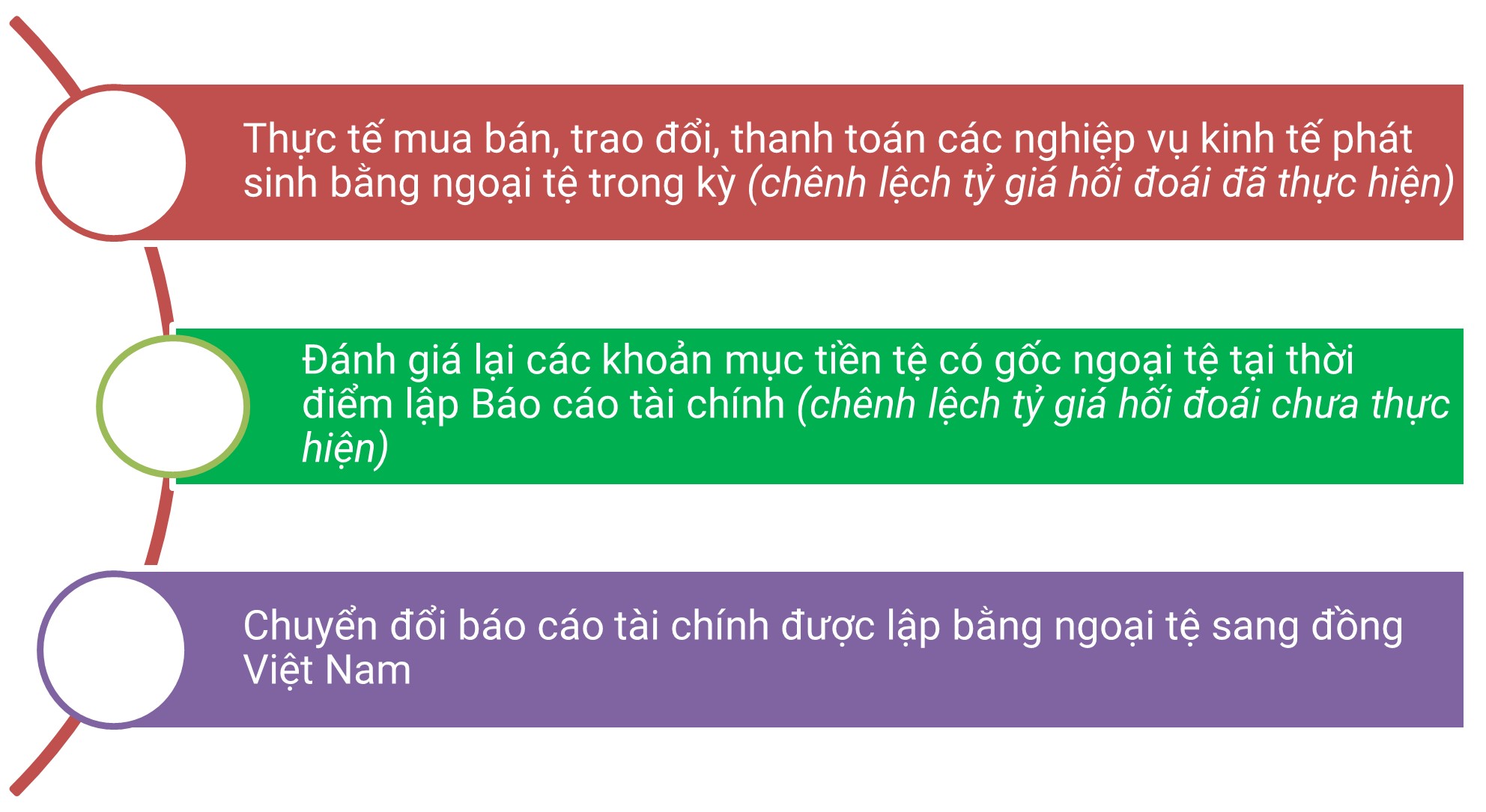 Hình 2: Các trường hợp chủ yếu phát sinh chênh lệch tỷ giá hối đoái