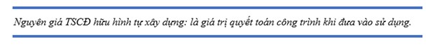 Nguyên giá tài sản cố định tự xây dựng