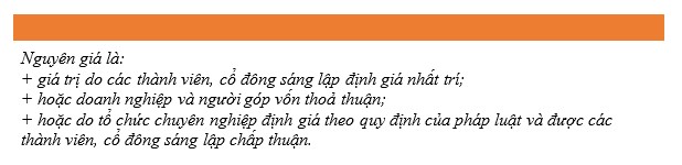 - Tài sản cố định hữu hình nhận góp vốn, nhận lại vốn góp
