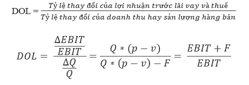 (DOL -Degree of Operating Leverage)