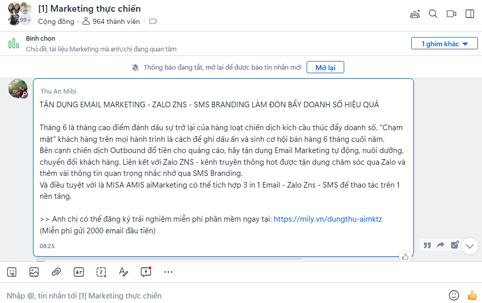 kết nối với khách hàng qua các kênh social