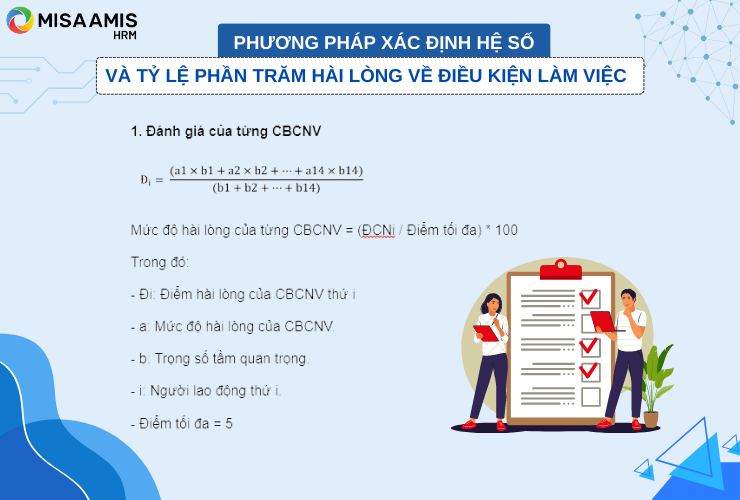 Công thức đánh giá sự hài lòng của từng nhân viên
