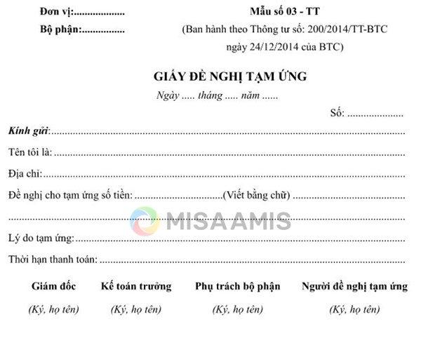 Mau giay de nghi tam ung luong