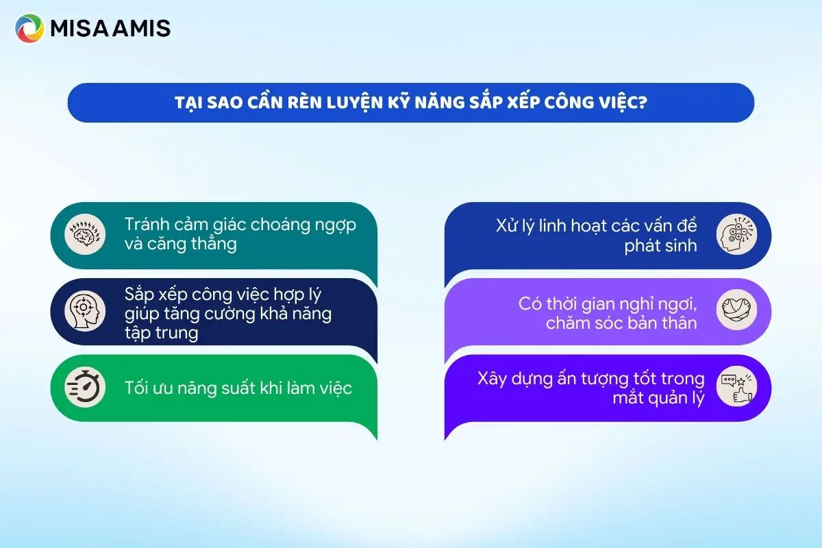 Tại sao cần rèn luyện kỹ năng sắp xếp công việc?