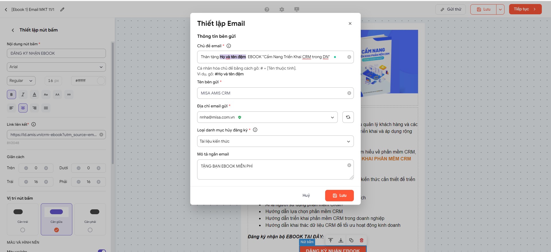cá nhân hóa tiêu đề email