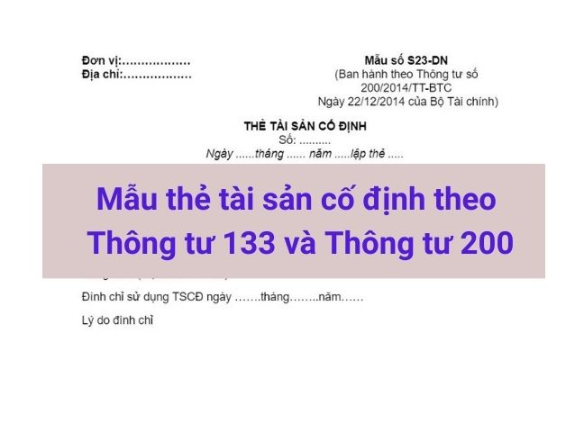 mẫu thẻ tài sản cố định