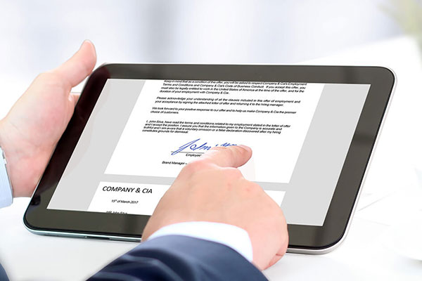quy trình ký hợp đồng điện tử