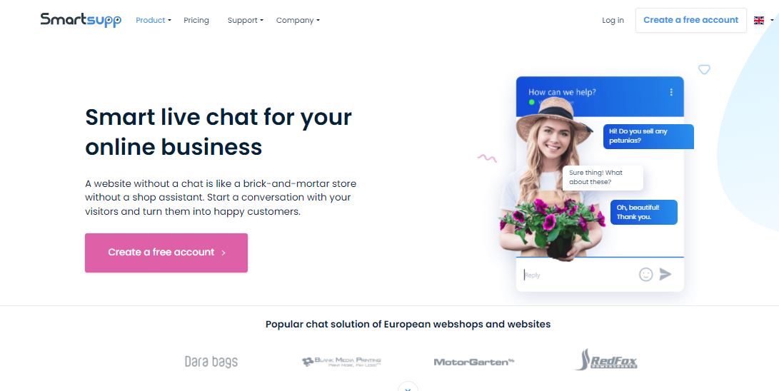 top phần mềm live chat miễn phí smartsupp