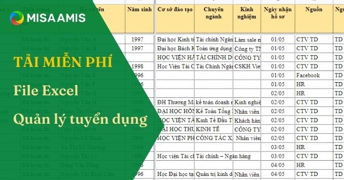 Tai file excel quan ly tuyen dung