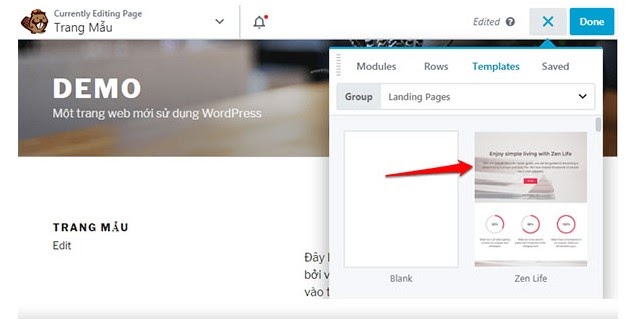 Tạo landing page wordpress bằng plugin Beaver Builder