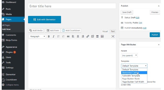 cách tạo landing page wordpress