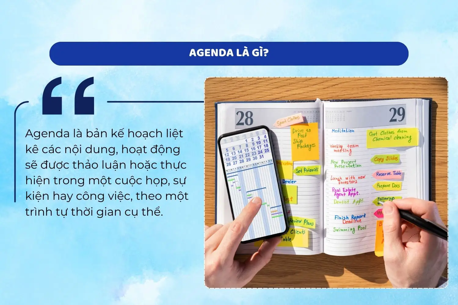 agenda là gì
