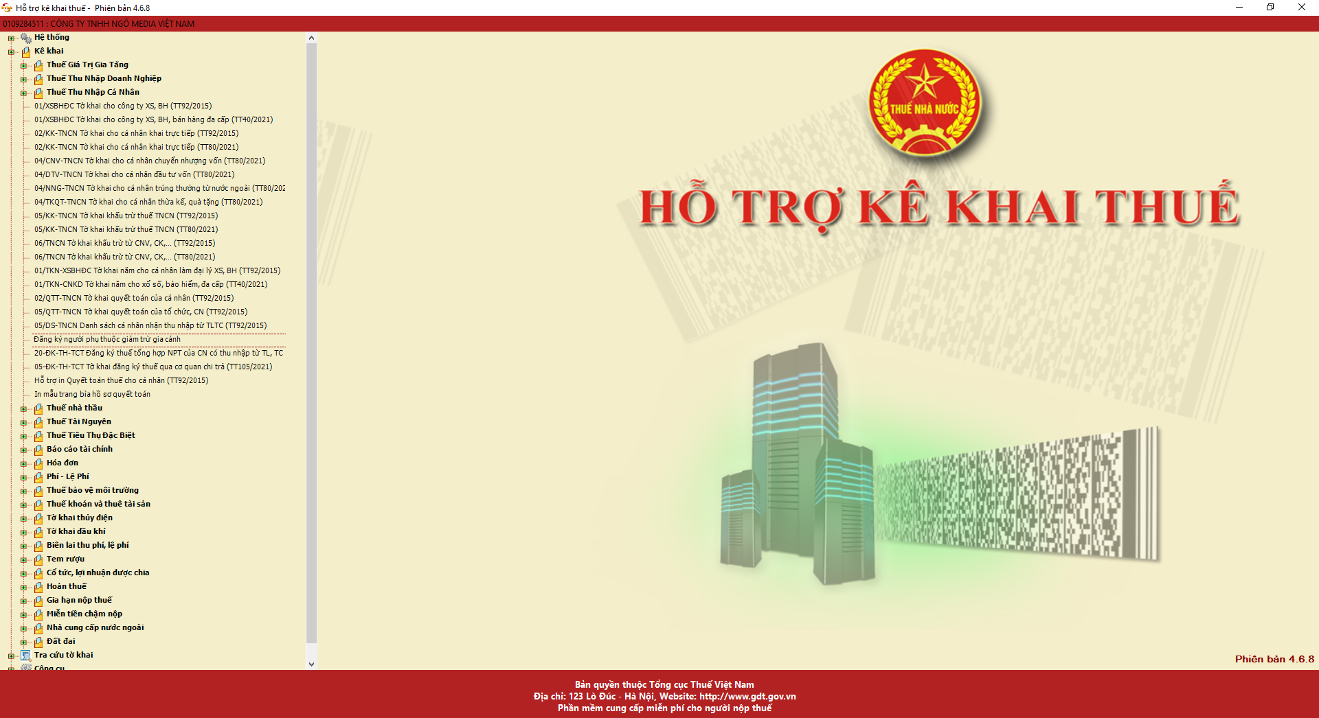 Khai tờ khai 02_QTT-TNCN qua ứng dụng HTKK