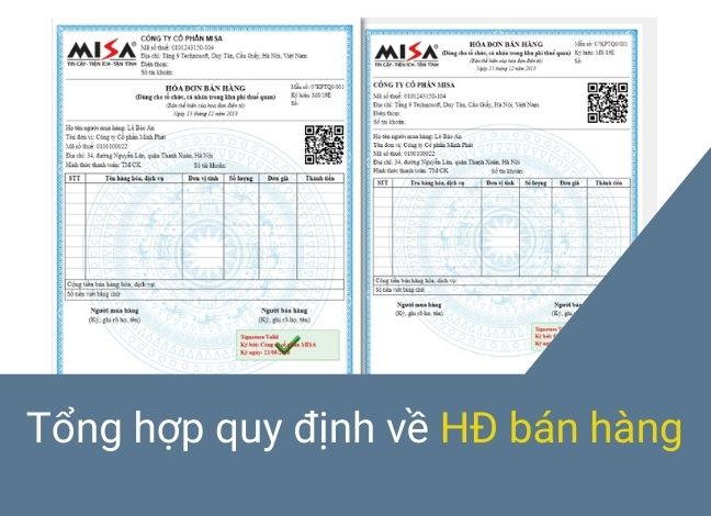 hóa đơn bán hàng