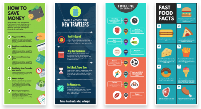 Một số mẫu Infographic đẹp mắt