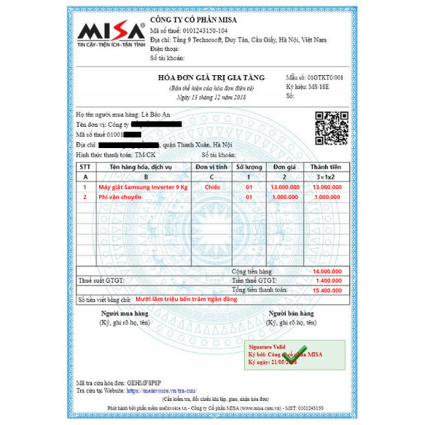 hóa đơn vận chuyển là gì