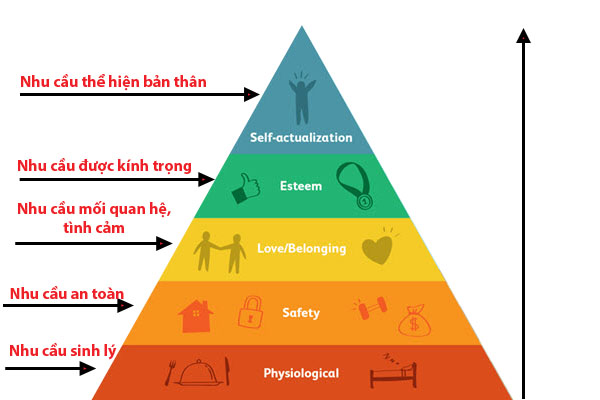 Mô hình hành vi tiêu dùng theo tháp nhu cầu Maslow