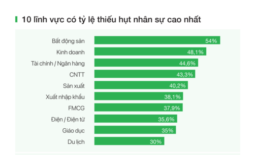 Những ngành nghề có tỉ lệ thiếu hụt nhân sự cao fresher có thể tham khảo