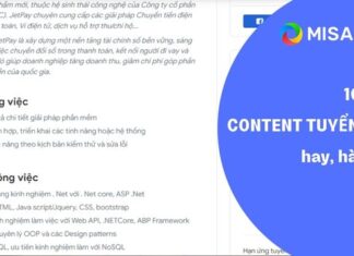 mau content tuyen dung