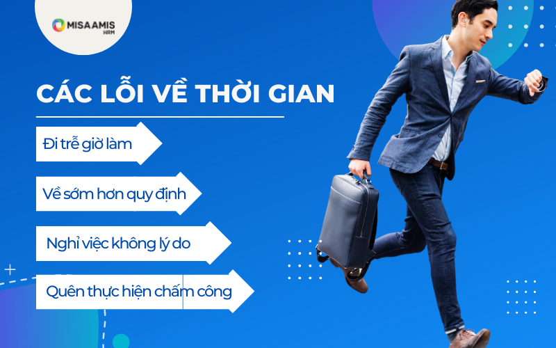 Nhân viên đi làm muộn