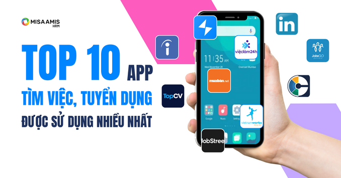 top 10 app tuyển dụng