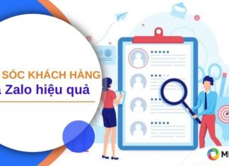 Chăm sóc khách hàng qua Zalo