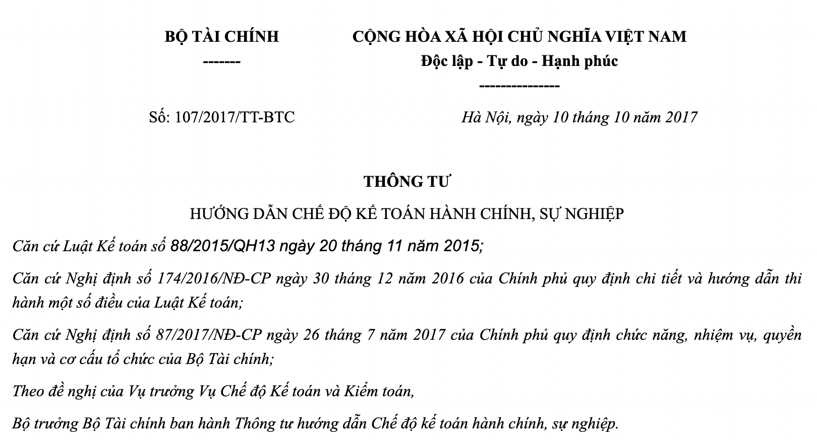 thông tư 107