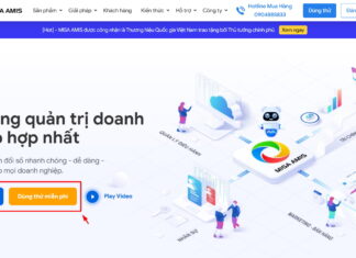hướng dẫn đăng ký dùng thử MISA AMIS trang chủ