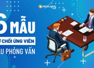 mẫu thư từ chối ứng viên