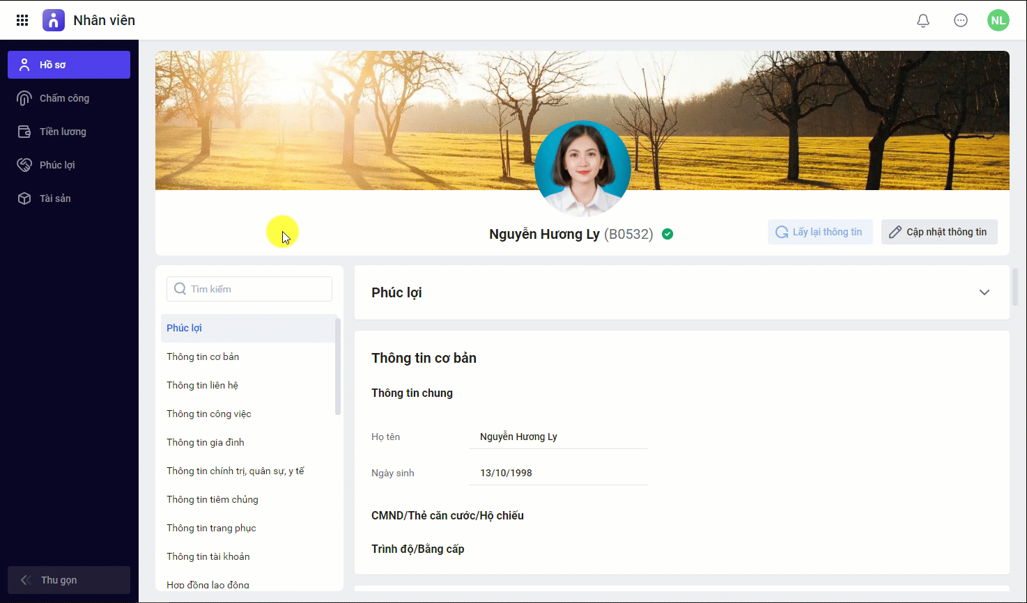 Tham khảo mẫu phiếu lương nhân viên trên phần mềm